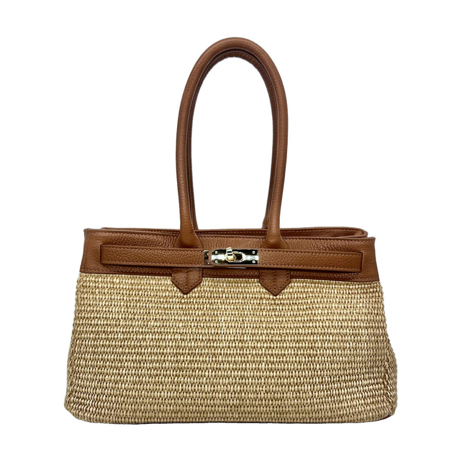 Borsa Lola colore cuoio - vista fronte