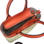 Borsa Miriam colore arancio - vista dentro