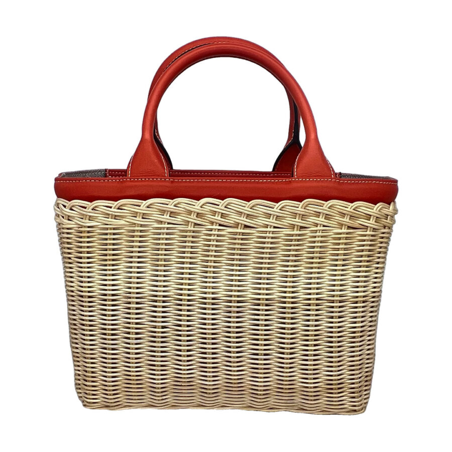 Borsa Miriam colore arancio - vista fronte